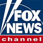 Logo of Fox News Channel, featuring blue and red branding with a white text overlay.
