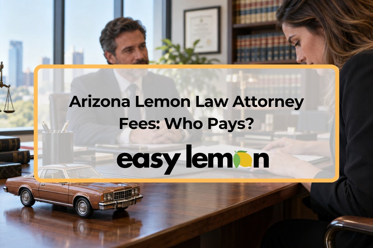 Arizona lemon law attorney fees: who pays your legal fees, explained by Easy Lemon
