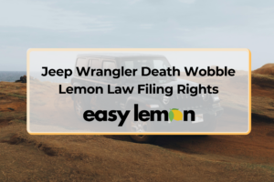 jeep wrangler death wobble lemon law causing violent steering shake