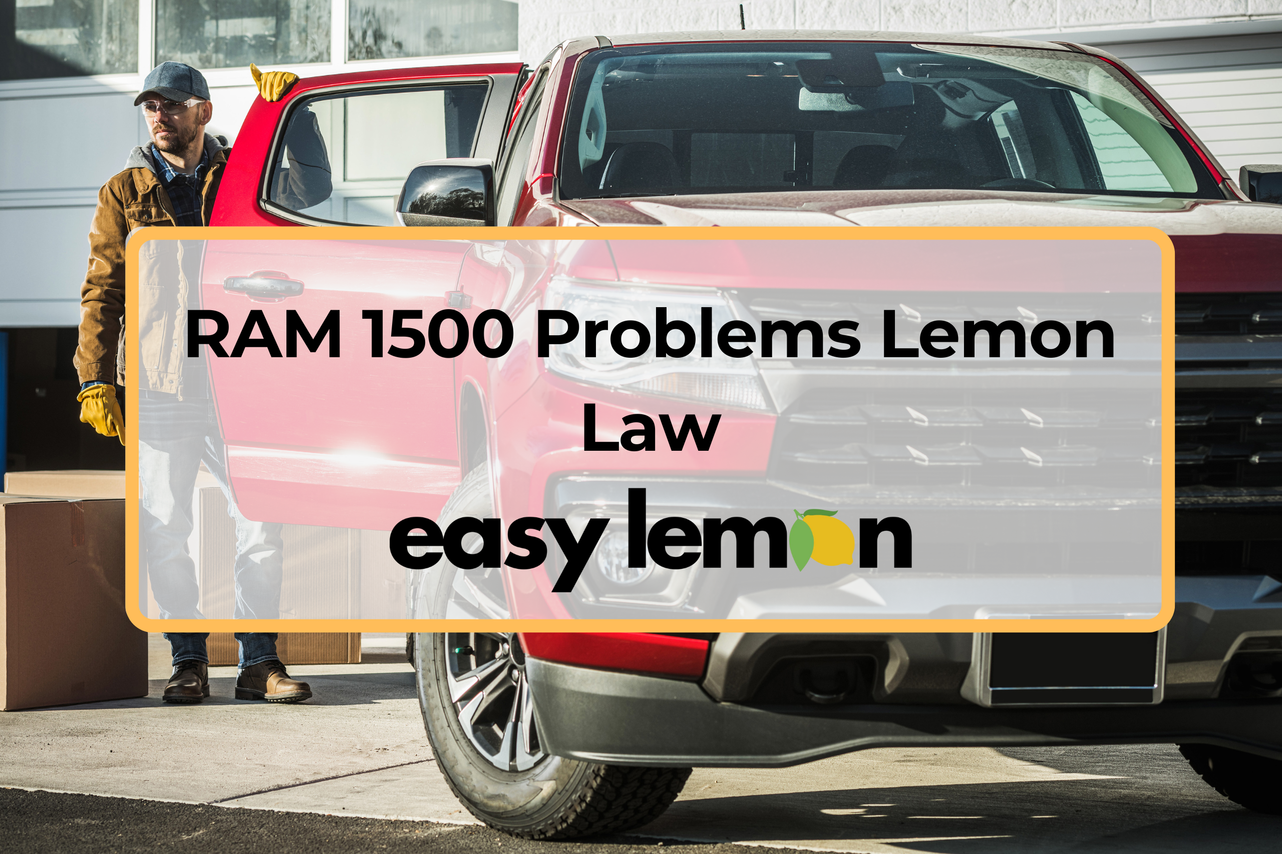 RAM 1500 Problems Lemon Law cover image showing a defective truck at a dealership.