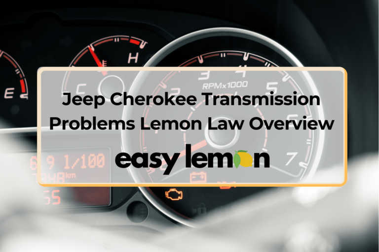 Jeep Cherokee Transmission Problems Lemon Law Overview