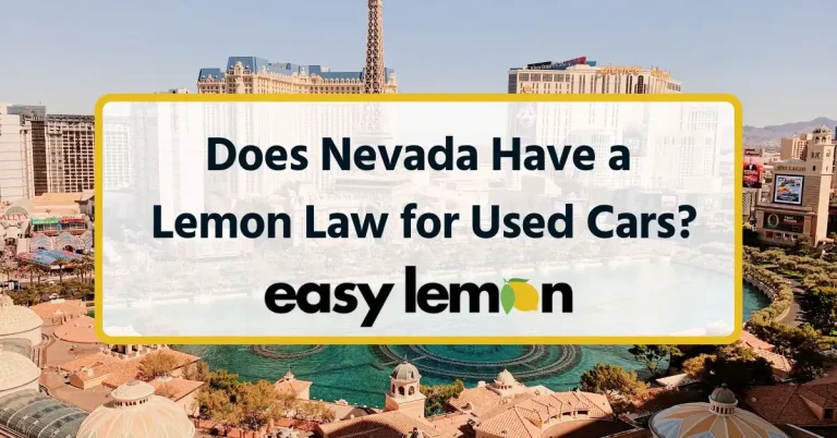 Does Nevada Have a Lemon Law for Used Cars?