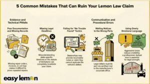 how to write a lemon law letter common challenges infographic