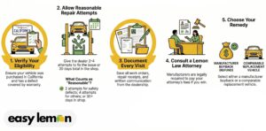 Step-by-step process to resolve common problems with Ford Bronco including repair attempts documentation and lemon law claim steps