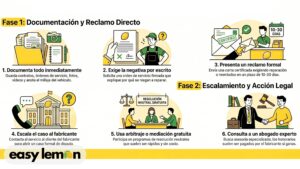 pasos si concesionario no quiere reparar carro guia reclamar garantia ley del limon