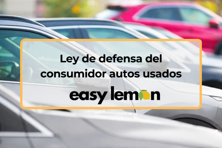 Ley de defensa del consumidor autos usados