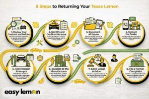 can i return a car i just bought in texas step by step return process infographic