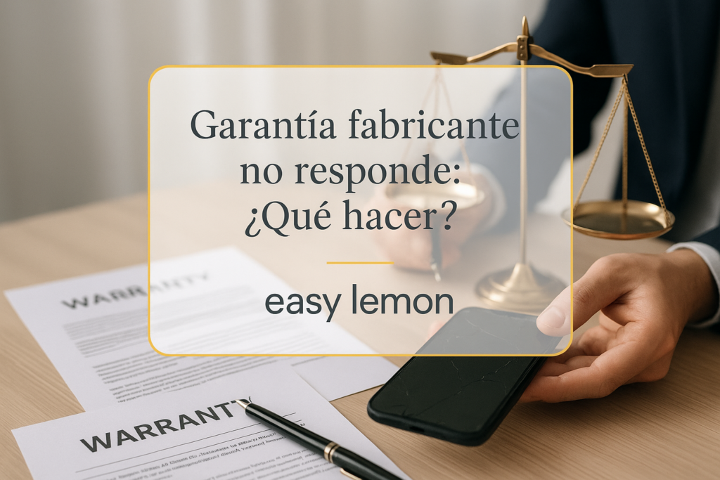 Garantía fabricante no responde - Guía legal para consumidores sobre qué hacer cuando el fabricante no cumple la garantía