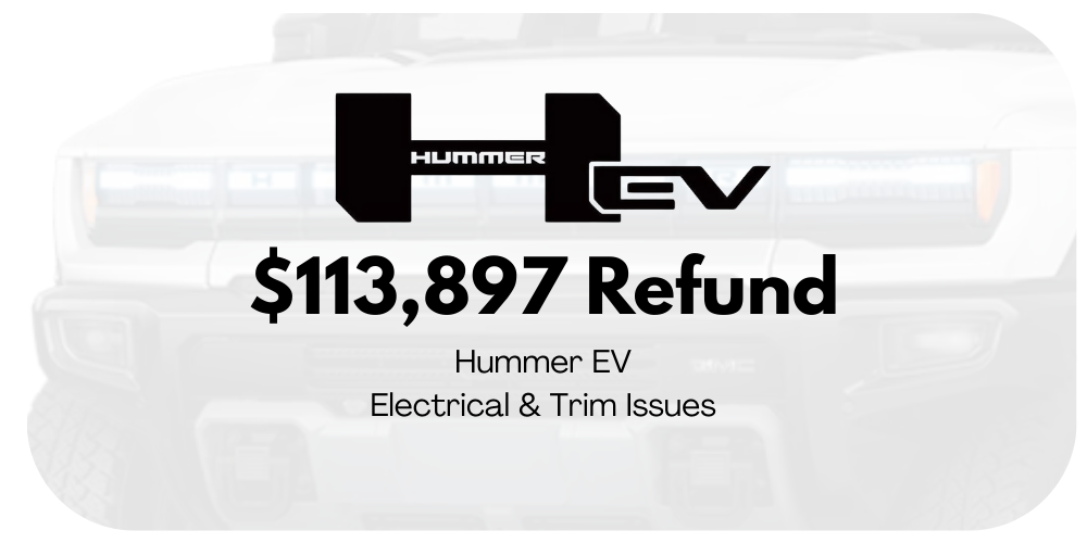 gmc hummer lemon law refund