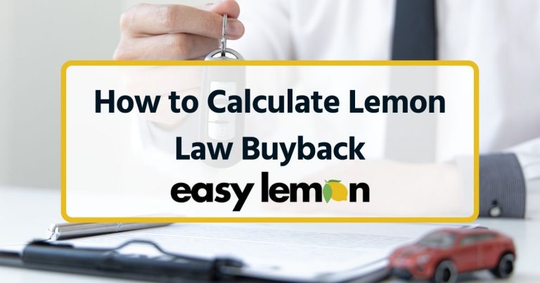 How to Calculate Lemon Law Buyback