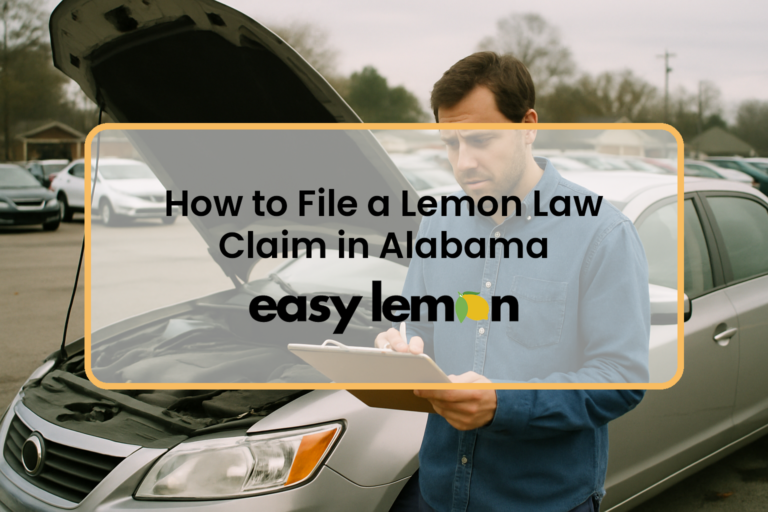 How to File a Lemon Law Claim in Alabama