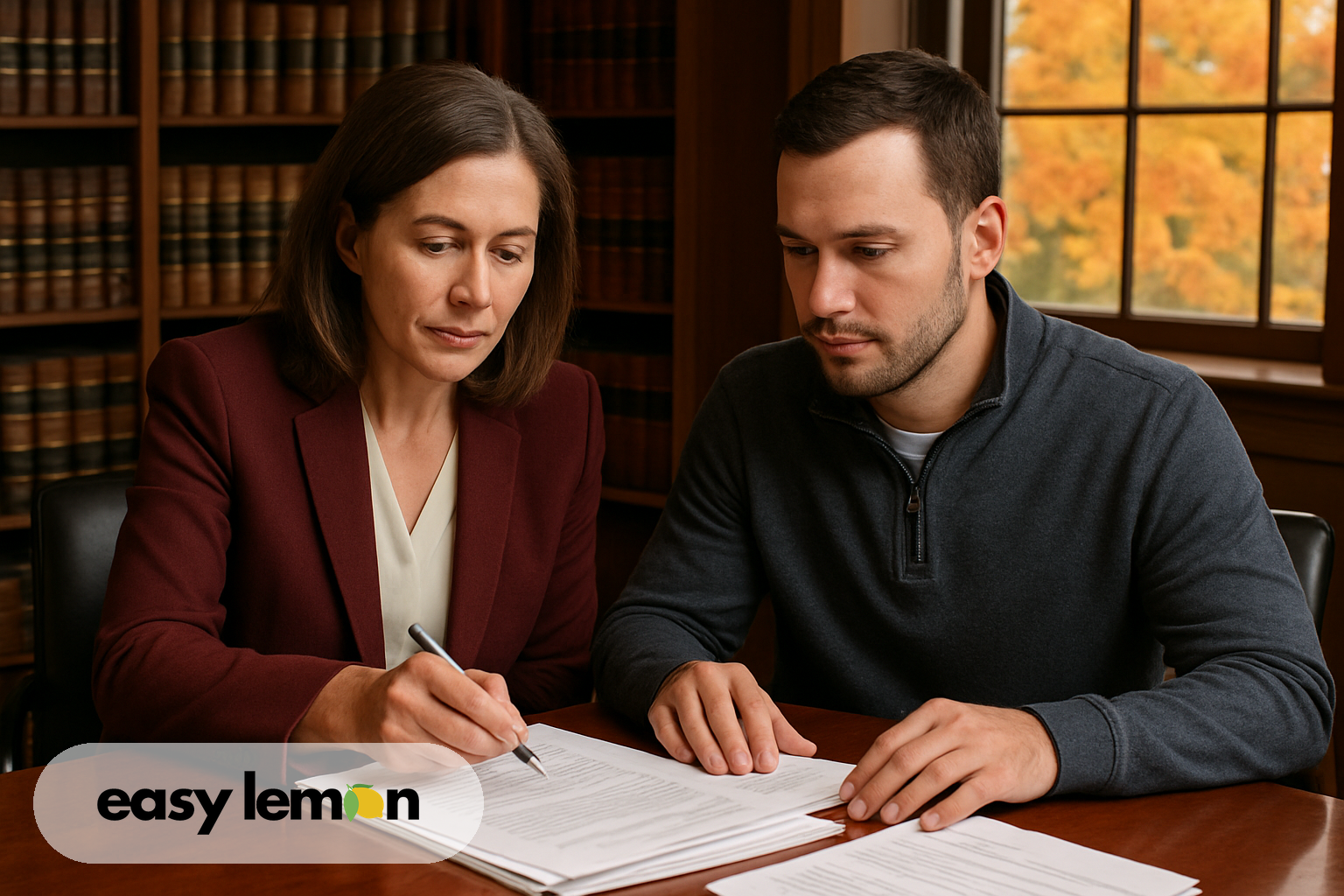 Connecticut lemon law attorney consulting with a client