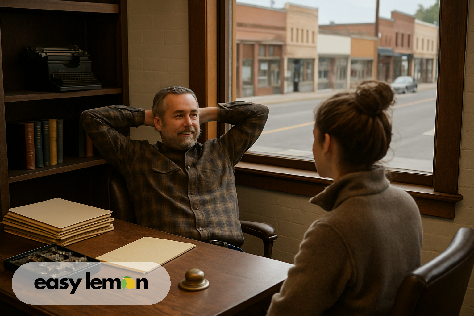 Idaho lemon law attorney consulting with a client