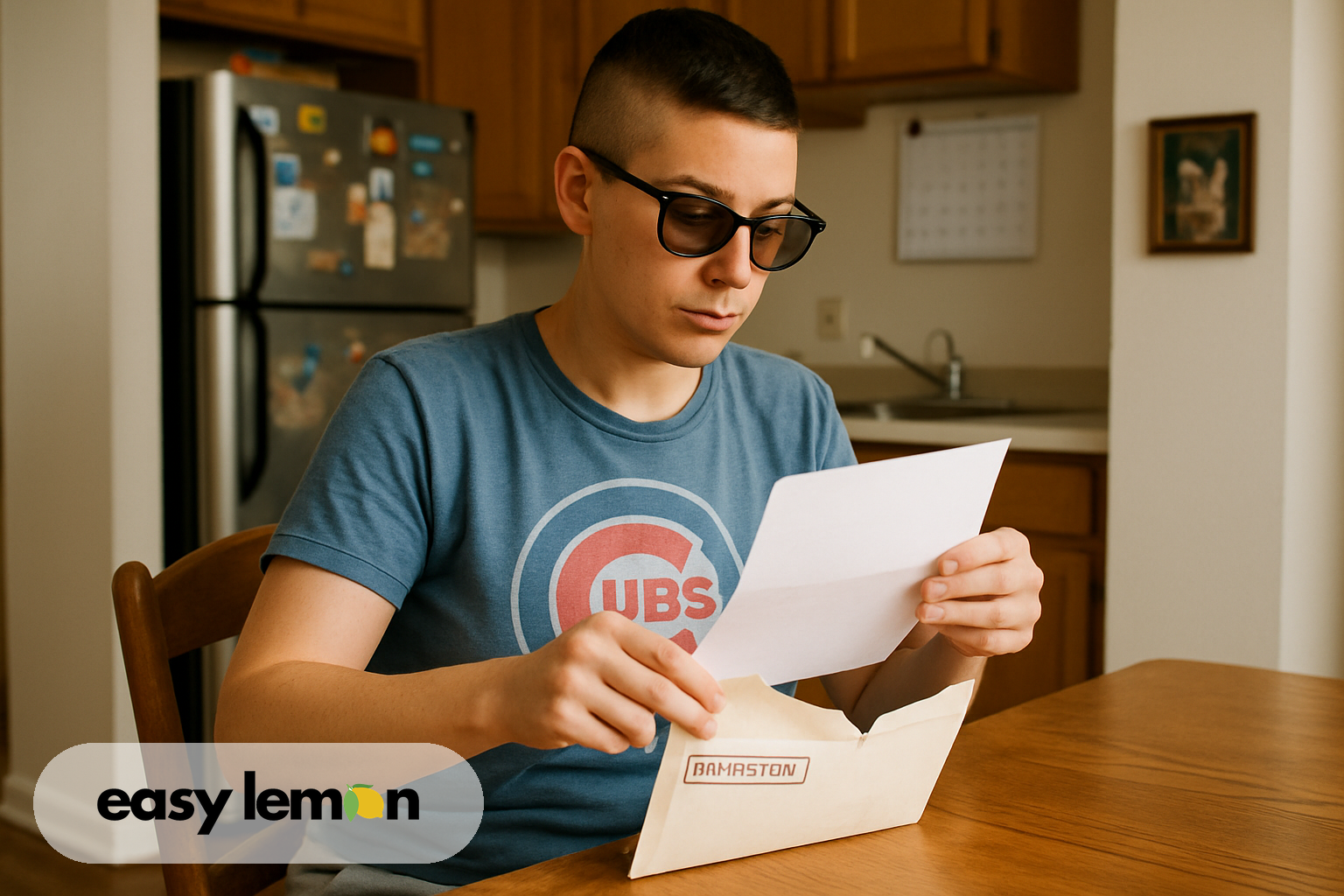 Illinois driver reading manufacturer correspondence