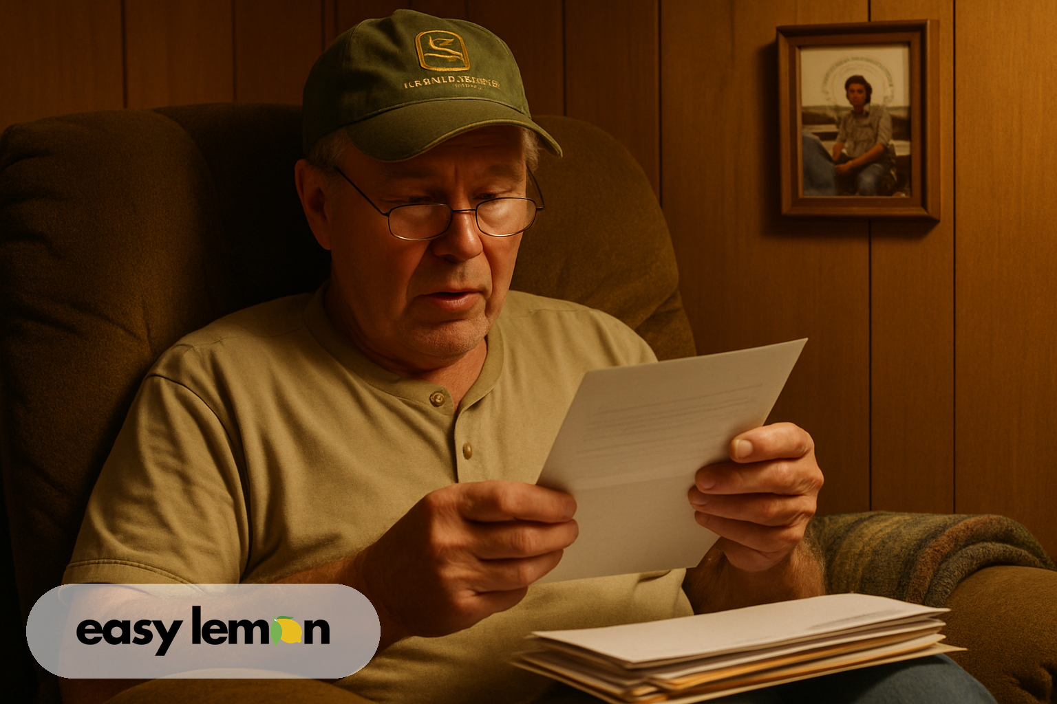 Indiana driver reading manufacturer correspondence