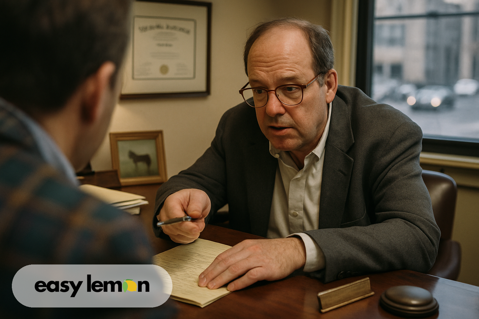 Kentucky lemon law attorney consulting with a client about how to file a lemon law claim in Kentucky