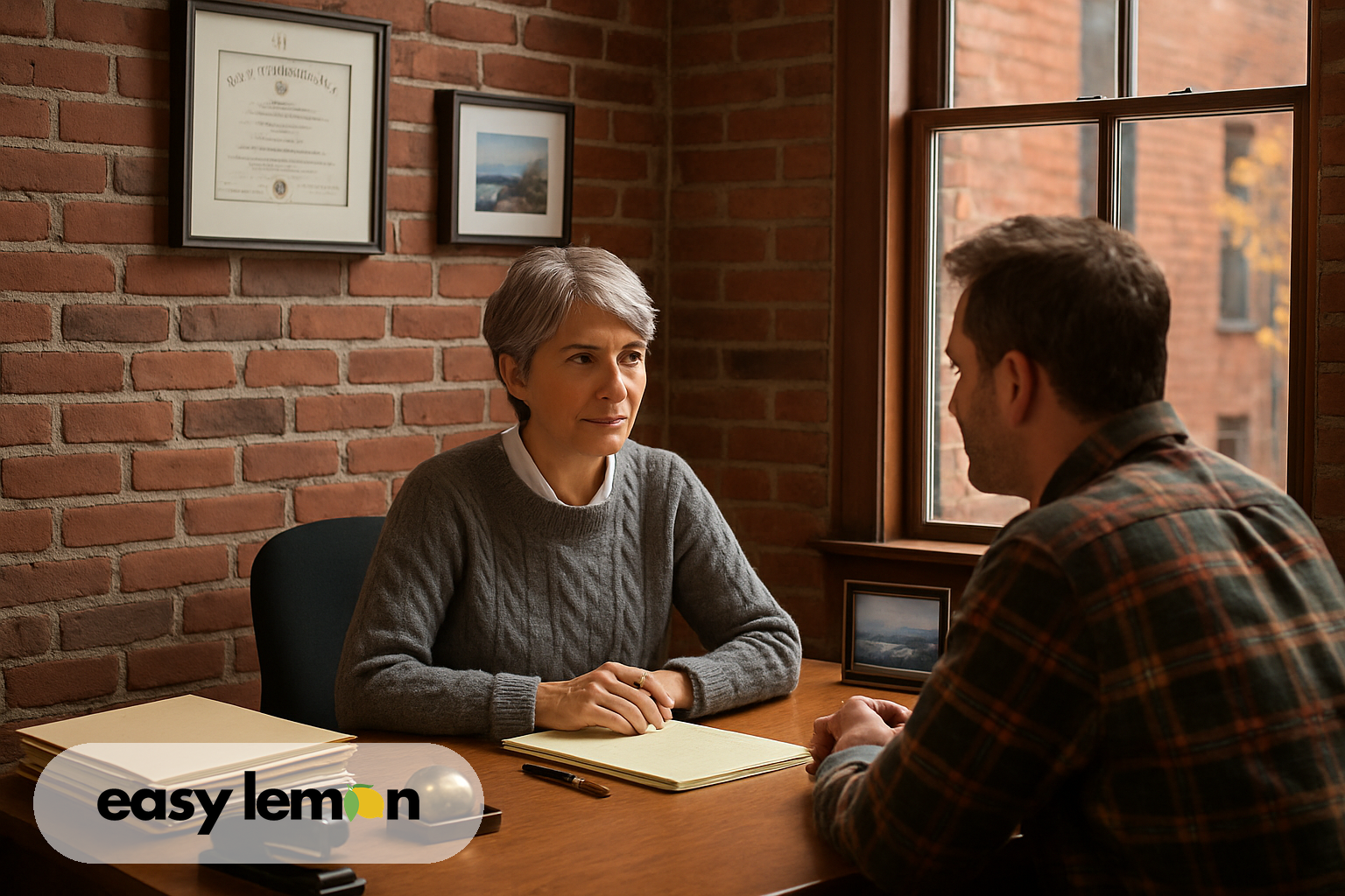 Maine lemon law attorney consulting with a client about how to file a lemon law claim in Maine
