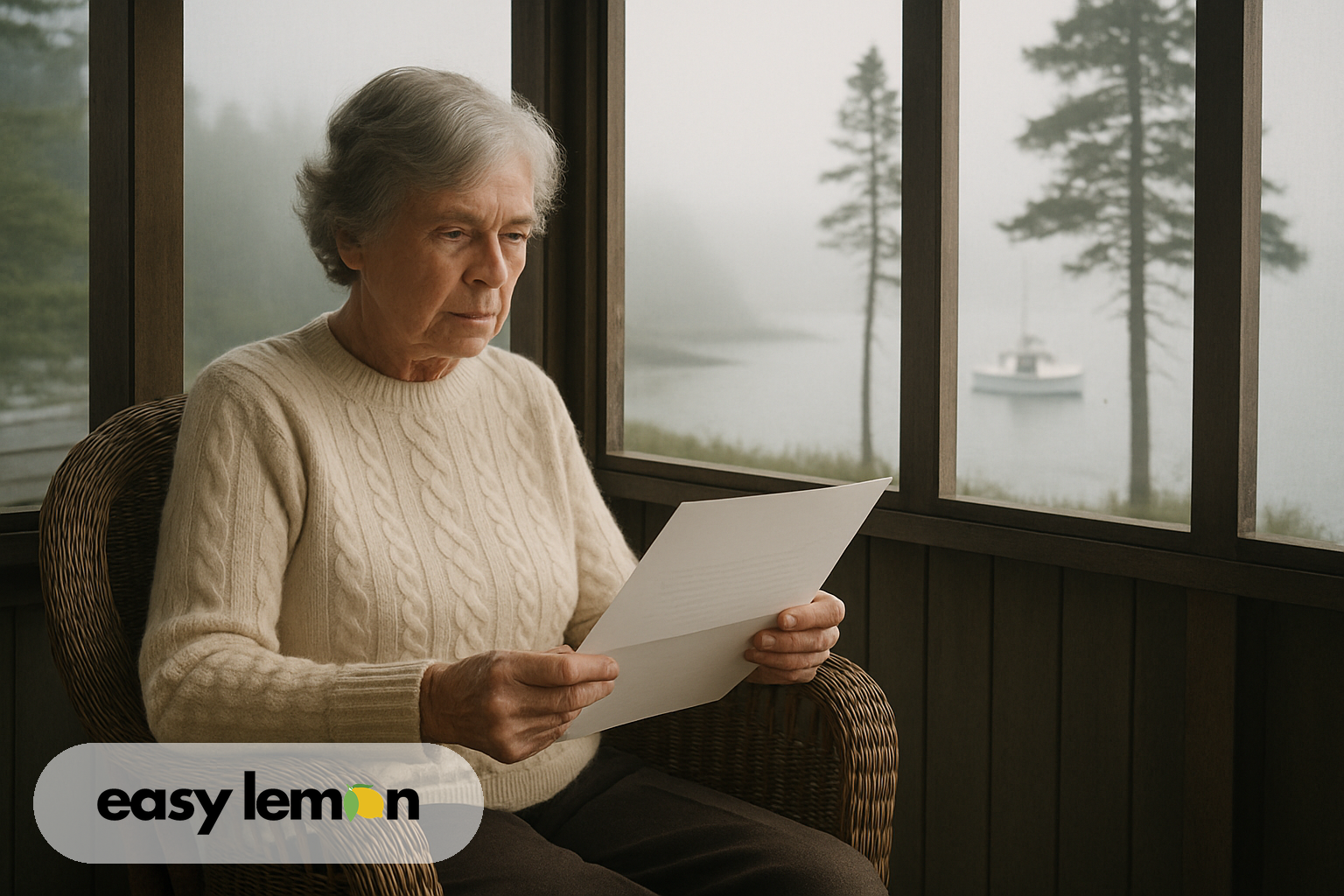 Maine driver reading manufacturer correspondence about how to file a lemon law claim in Maine