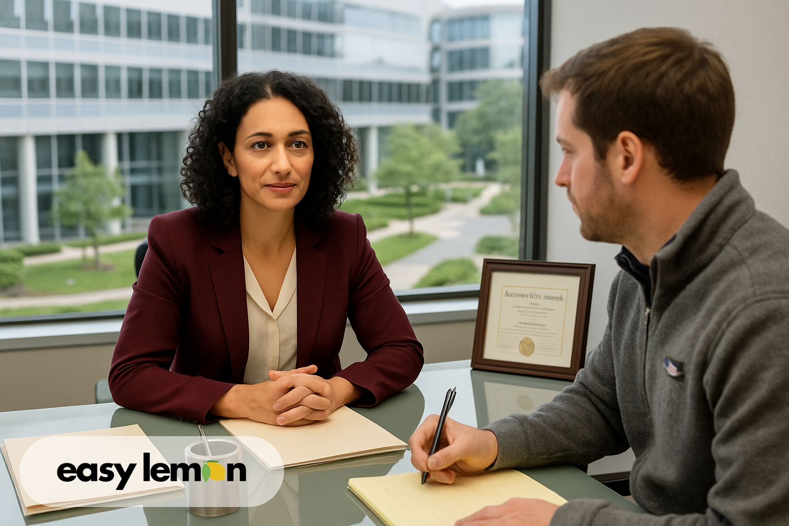 Maryland lemon law attorney consulting with a client about how to file a lemon law claim in Maryland