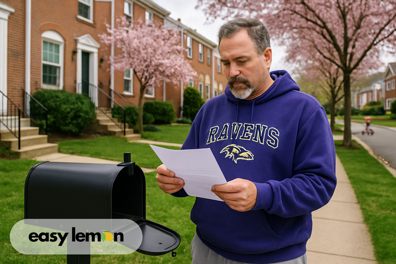 Maryland driver reading manufacturer correspondence