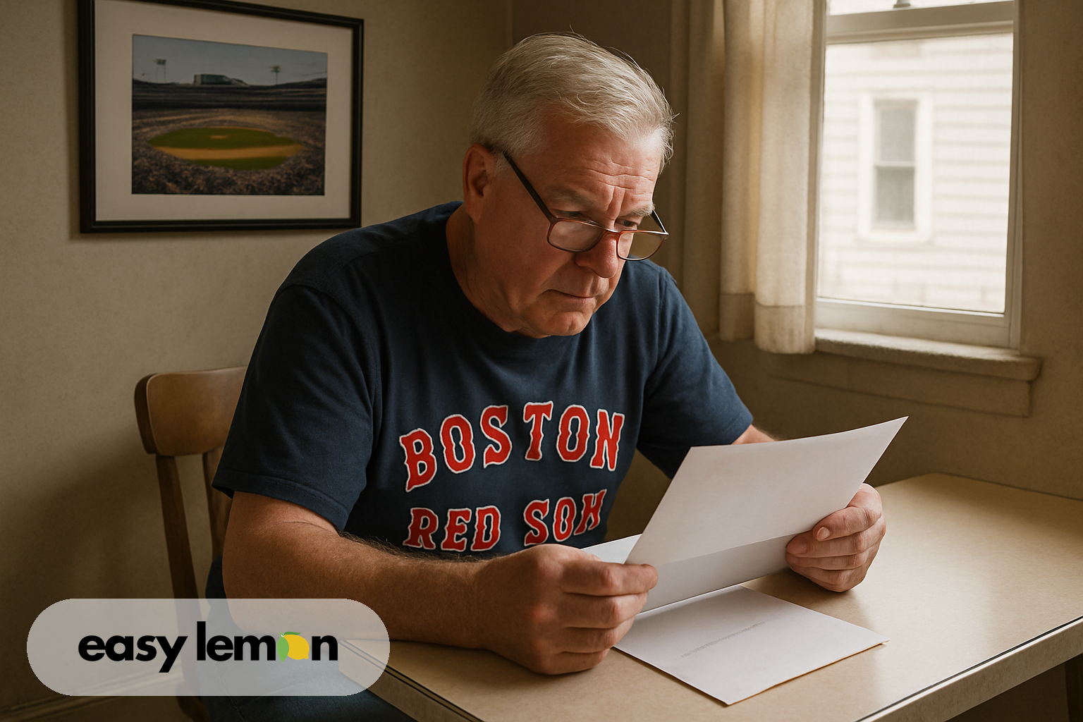 Massachusetts driver reading manufacturer correspondence