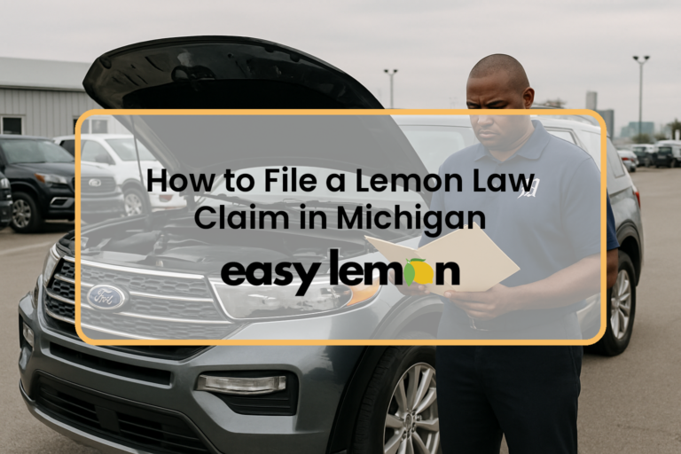 How to File a Lemon Law Claim in Michigan