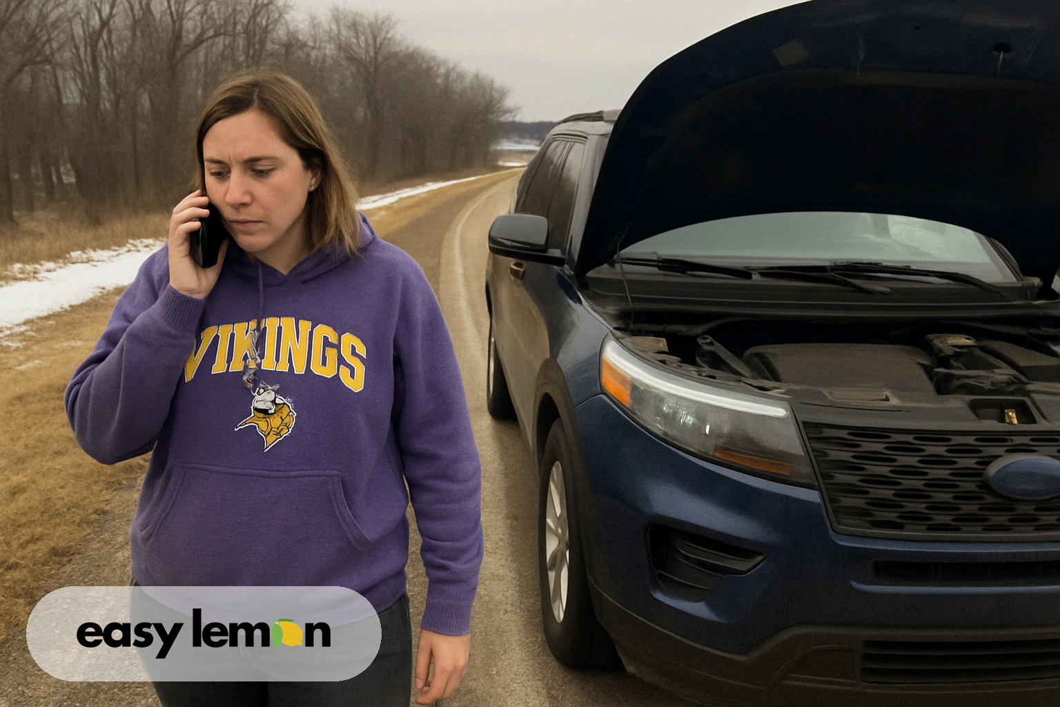 Minnesota driver beside a defective vehicle — the trigger for how to file a lemon law claim in Minnesota