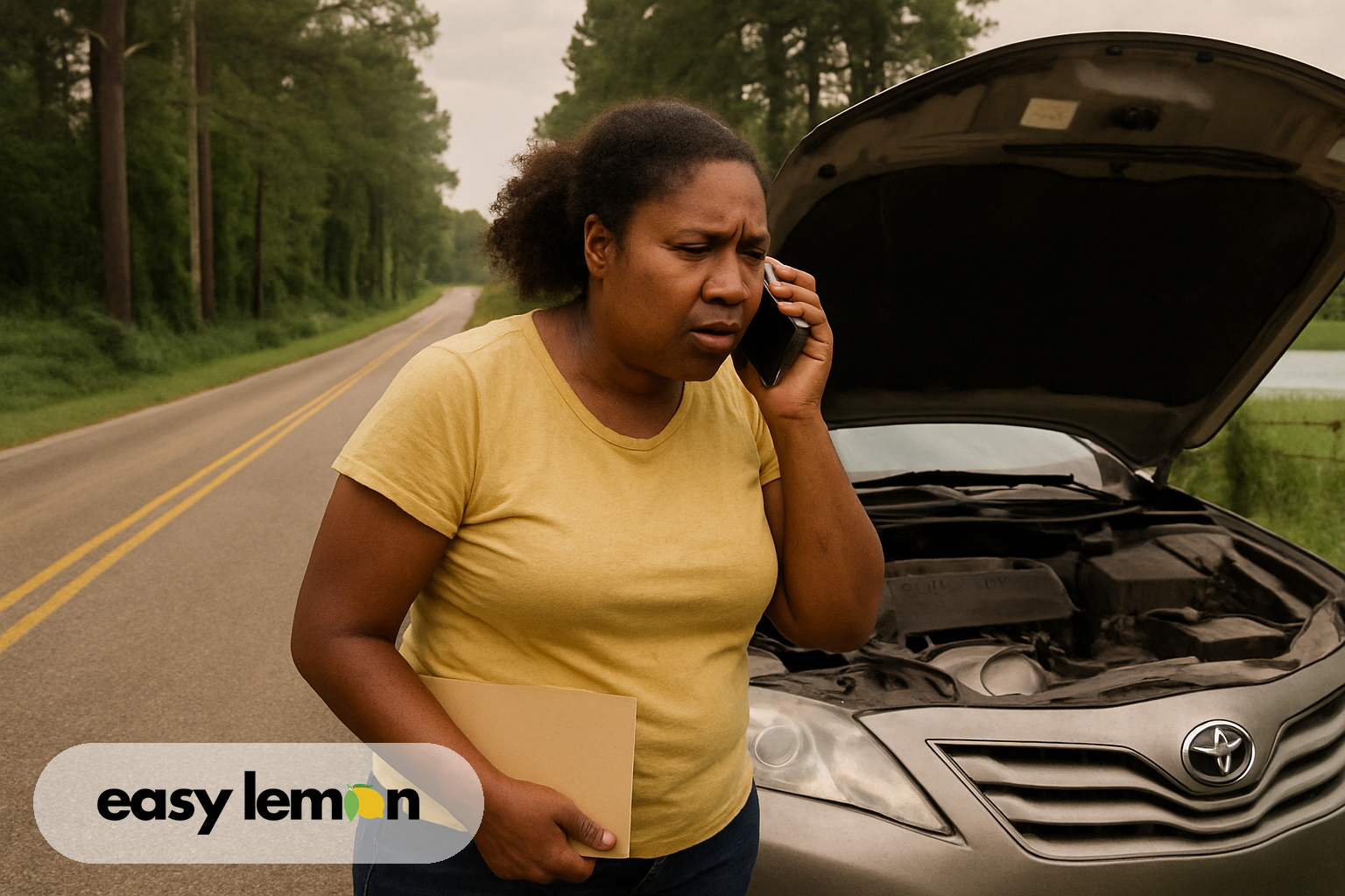 Mississippi driver beside a defective vehicle — the trigger for how to file a lemon law claim in Mississippi