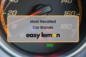 Car dashboard warning lights illustrating the most recalled car brands