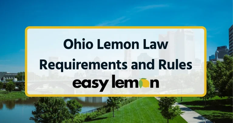 Ohio Lemon Law Requirements and Rules