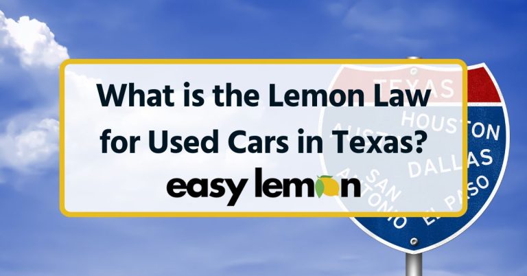 What is the Lemon Law for Used Cars in Texas?